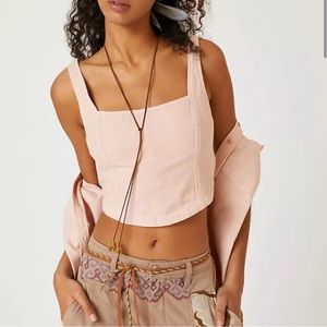 Anthropologie corset style top